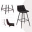 Upholstered Counter Stool with Metal Frame-953159751-953159747