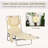 Folding Beach Lounge Chair with Face Hole and 5-Level Reclining-1614163245