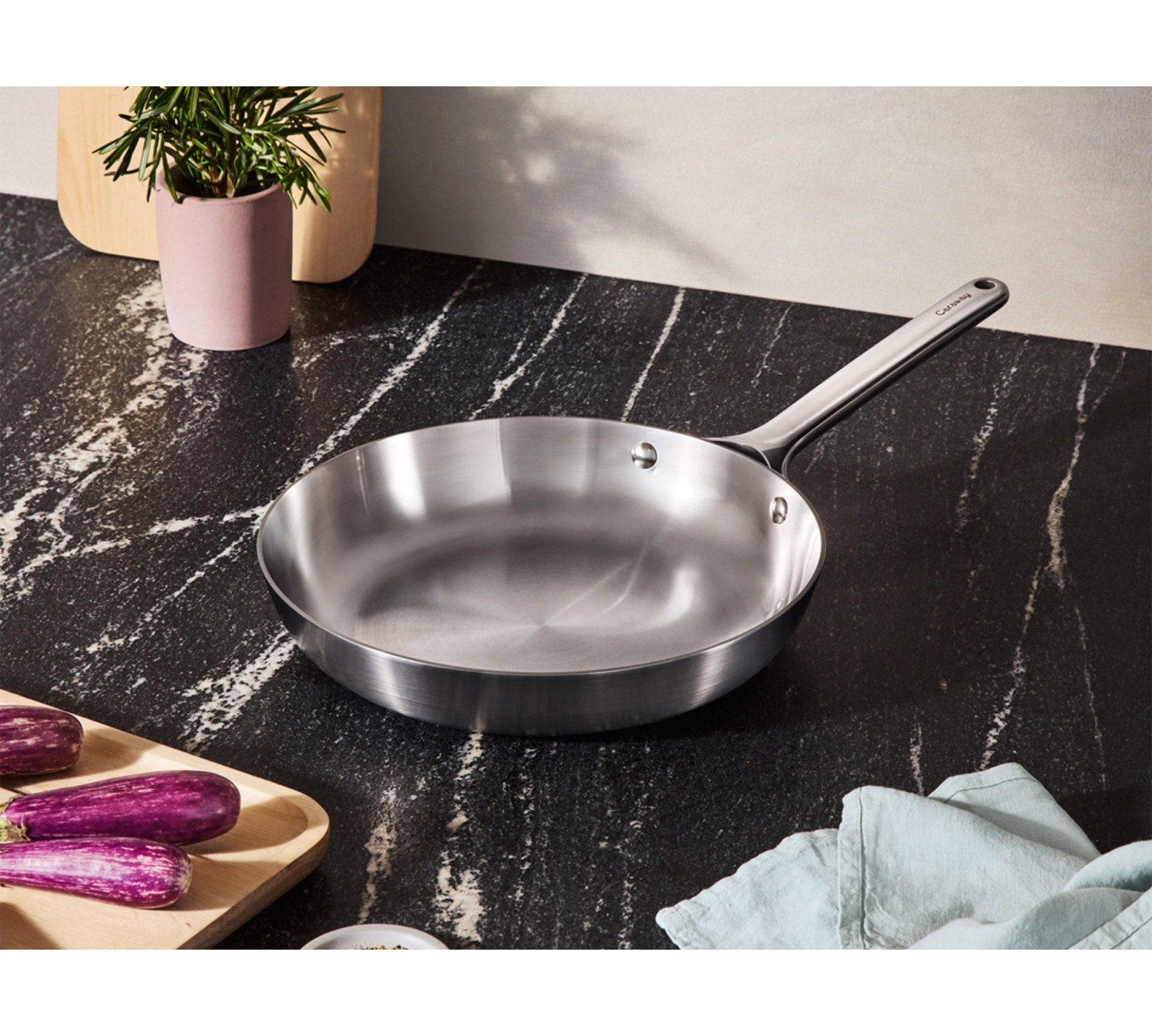 Caraway Stainless Steel Fry Pan, 10.5"