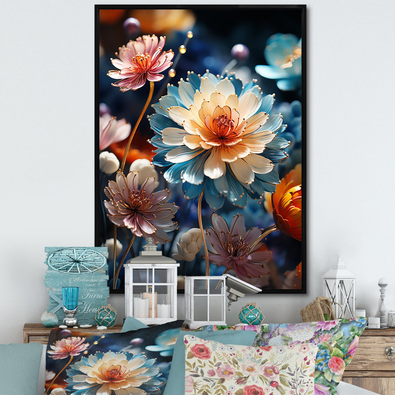 Orava Meadow II sur toile, H 32 po x l 16 po x P 1 po, Cadre flottant noir