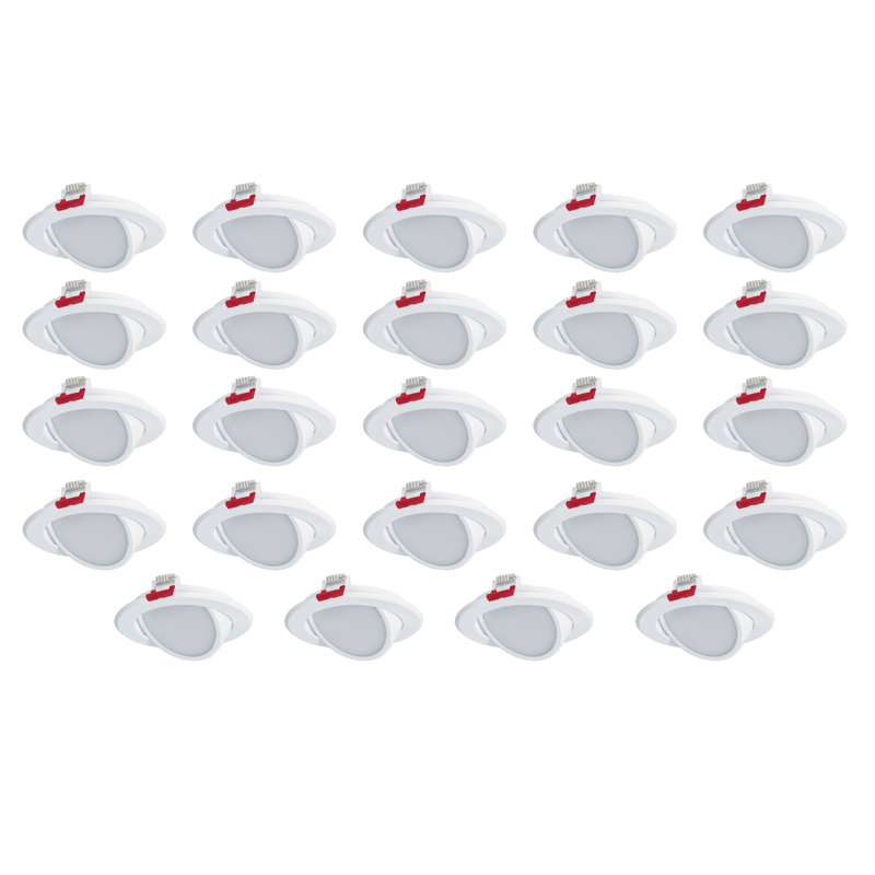 Ensemble d’éclairage encastré à profil mince 4,25 po del, Blanc