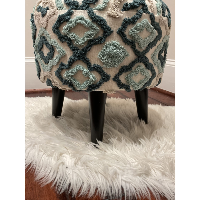 Ixchell Solid Wood Accent Stool