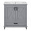 Meuble-lavabo de 30 pouces avec lavabo simple-2004584508