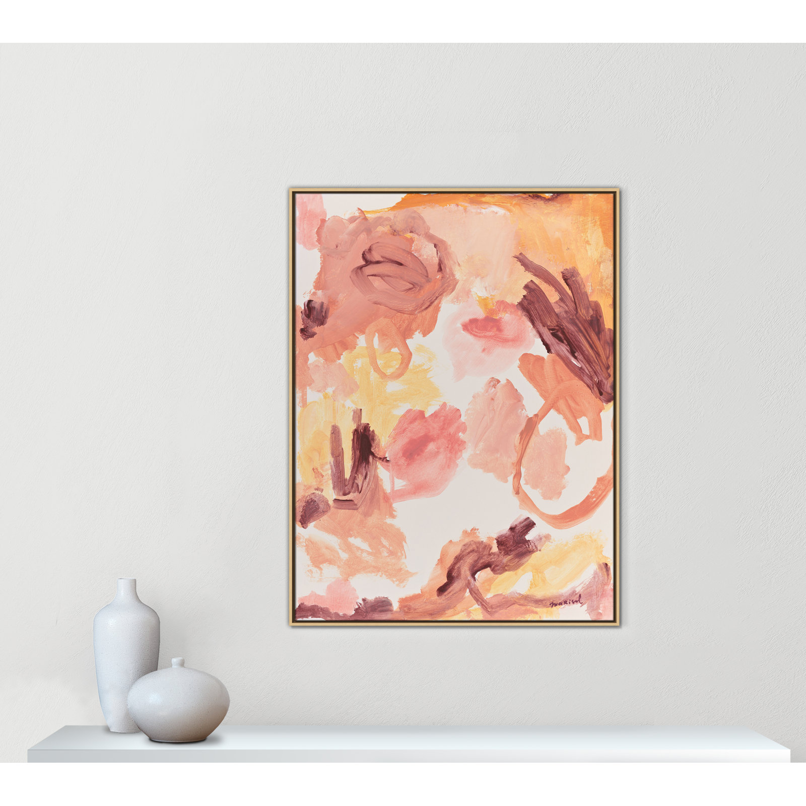 Living In A Dream Print by Marisol Evora, 37.5'' W x 49.5'' H, Natural Floater