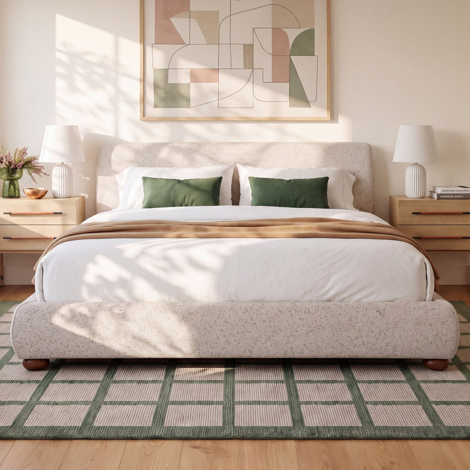 Speckled Storage Bed, Queen, Gray