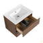 Meuble-lavabo mural 24 po avec lavabo en céramique, 2 tiroirs à fermeture en douceur, ensemble KD-126528727-126528728