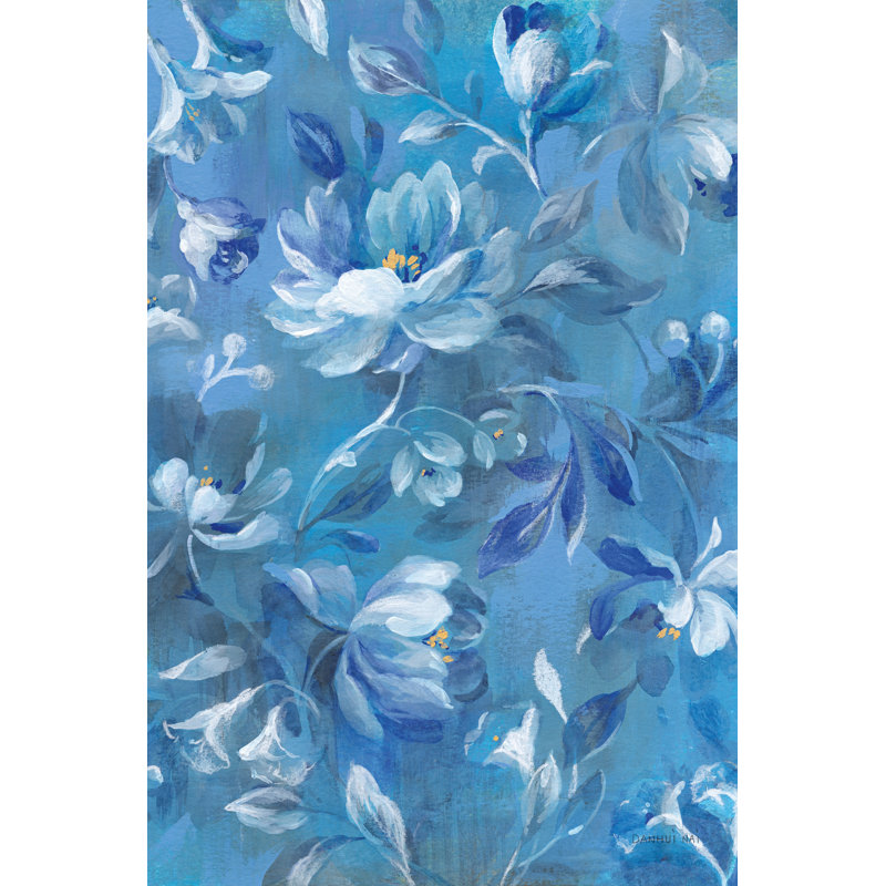 Modern Brocade I by Danhui Nai - Wrapped Canvas Painting, 46cm H x 30cm W