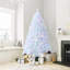 White Christmas Tree with LED Lights, 7.5Ft/9Ft Artificial Xmas Tree with Multi-Colour RGB Lights, for Home, Party-1640547867