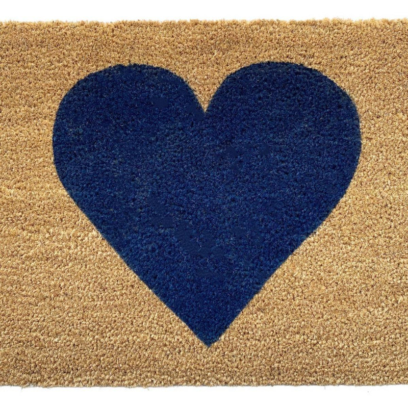 Paillasson 24 po x 48 po brun et bleu foncé, 24 po x 48 po