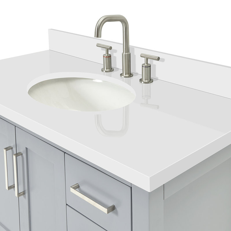Magnolia Bath Vanity Oval Basin S043SWQ, Gray, Oval