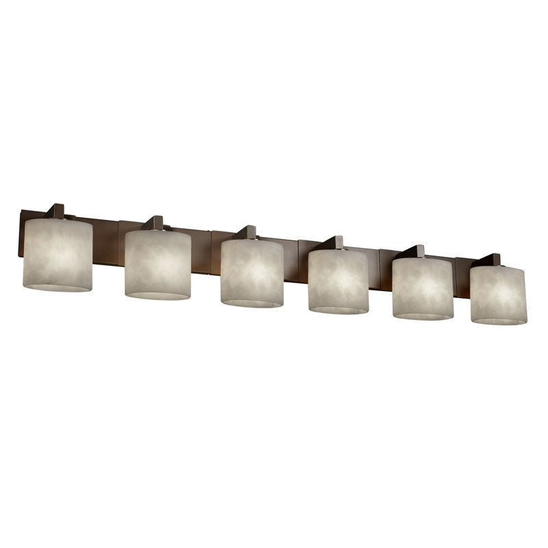 Ainka 6 - Light Dimmable Bath Bar, Dark Bronze, Oval