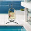 Fauteuil pivotant avec support en C-980998156