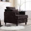 Fauteuil d'appoint avec cadre en bois, fauteuil d'appoint de style moderne