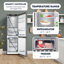 Equator Bottom Mount Refrigerator-Freezer FACTORY INSTALLED ICE MAKER Frost Free Reversible 110V - EStar
