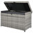 200 Gallon All-Weather Outdoor Storage Box, Wicker Deck Box With Wheels-110439682