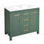 Meuble-lavabo moderne de 36 po, lavabo en céramique, 4 tiroirs, 2 armoires à shaker traditionnelles, trois portes pré-percées, lavabo à fermeture en douceur de 36 po, tiroirs pour articles, facile à installer-1363320312