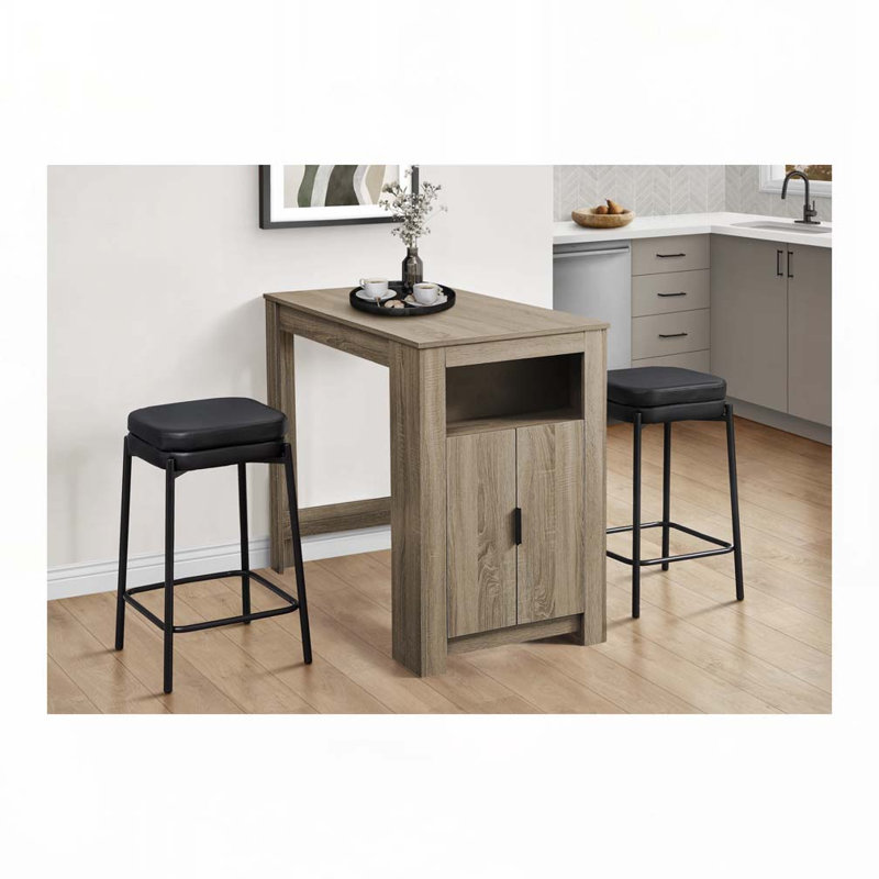 Tabouret de bar, hauteur de comptoir, ensemble de 2,