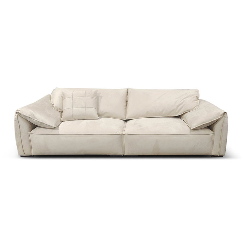 Coussin modulaire blanc en polyester, H 32,68 po x l 94,49 po x P 45,28 po, 3, Blanc