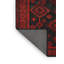 Tapis traditionnel rouge / noir-1104628487