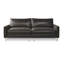 Coussin modulaire en cuir noir en microfibre-314351781