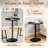 Adjustable Height Round Bar Table, Bistro Pub Table, Swivel Dining Table-1207454262-1207838462-1207454251