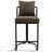 26'' Boucle Counter Stools With Backrest & Metal Frame, Modern Upholstered Bar Chairs For Kitchen Island-123525064