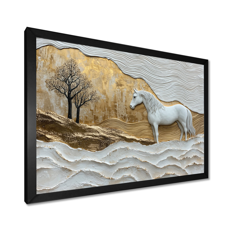 Kleier - Animals Wall Art, Impression d'un seul cadre photo, H 30 po x l 40 po, Noir, noir, noir, noir