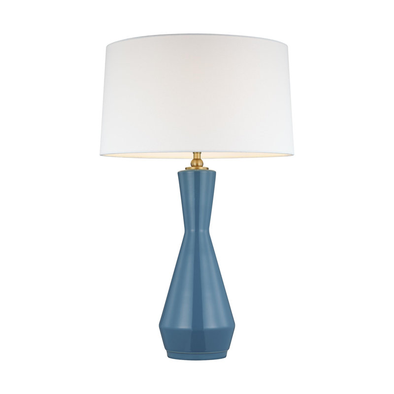 Ceramic Table Lamp, Blue