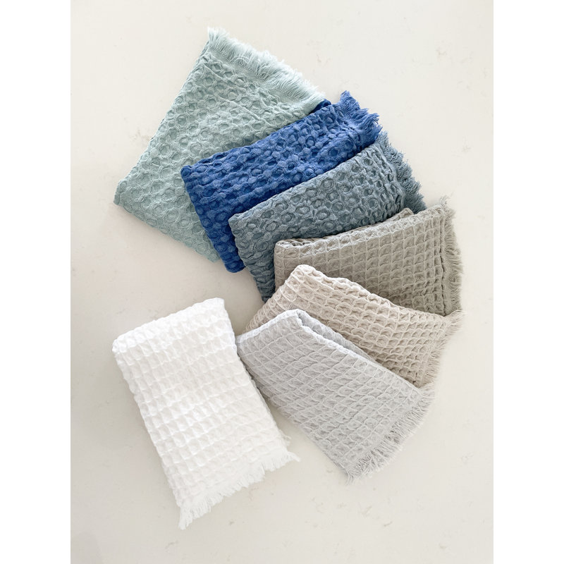 Waffle Hand Towel Set, Beige