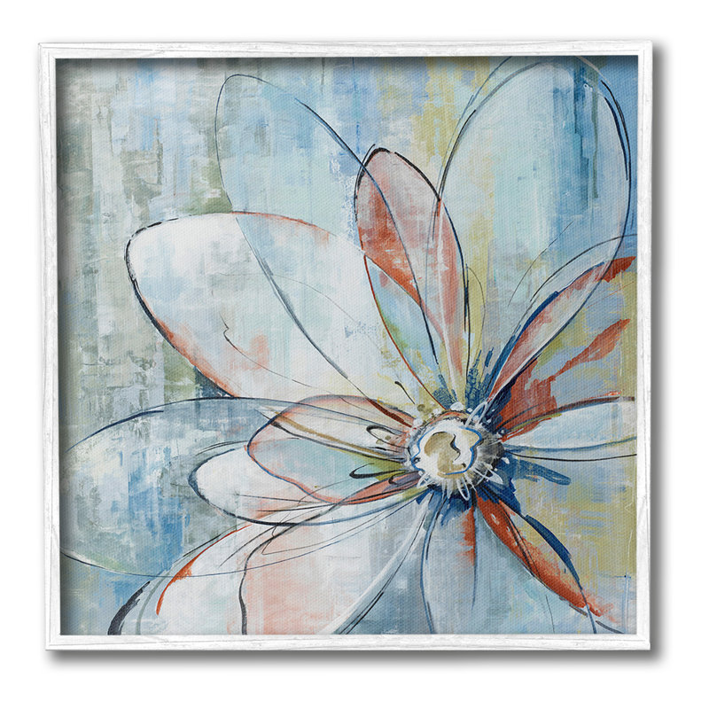 Bd-134_FG "Modern Collage Flower Simple Photo Frame" par Max Maxx sur toile, H 12 po x l 12 po