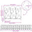 54.5cm H x 307cm W Steel Hardware-123601140
