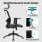 Heavy Duty Ergonomic Desk Office Chair, High Back Home Computer Chair With Adjustable Swivel 3D Armrests For Comfort Lumbar Supports Up To 400Lbs-664317182-664317152