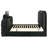 Kana Upholstered Bed with LED in Black-983911115