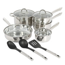Set 4 Cooks Essentials Cookware 5" Mini Pans Impactbase