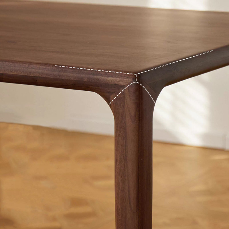 High-end Walnut Multi-functional Rectangular Table, 29.52"H x 78.74"L x 31.49"W