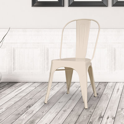 17'' H Metal Stacking Side Chair
