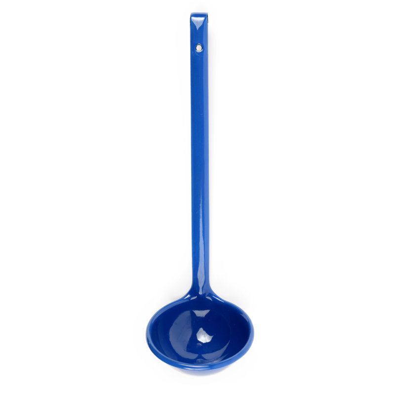 Crow Canyon Enamelware Pacifica Ladle, Medium Blue