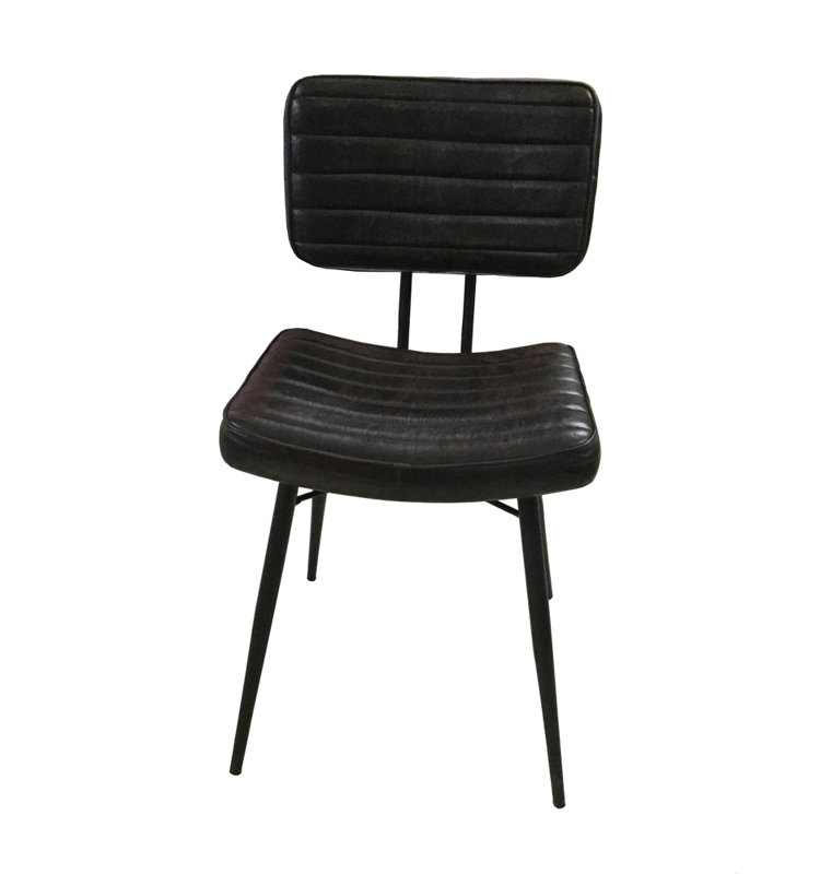 Ensemble de 2 chaises d'appoint Rogelio rembourrées espresso et noir