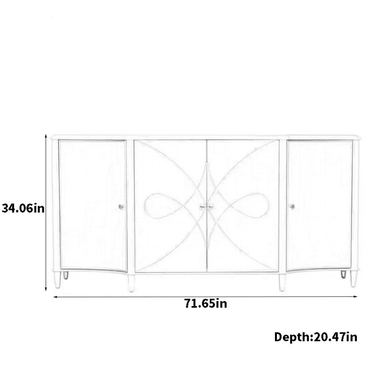 Simple Light Luxury Sideboard