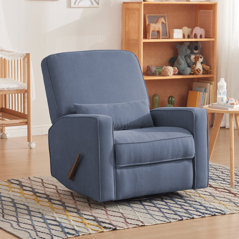 Fauteuil inclinable et pivotant Azizi, Bleu