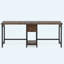 Bureau d'ordinateur 79 po pour deux personnes avec tiroirs et tablettes, poste de travail double industriel avec crochets-1987400710
