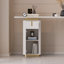 Console moderne en pierre frittée avec rangement pour hall d'entrée Artis
