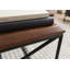 Acacia Solid Wood Top Metal Base Dining Table-47502111-47502112