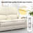 Power Reclining Loveseat Sofa with Removable Armrest and Remote Control, RV Couch Home Theater Seating with Storage & USB Ports,Cup Holder-128998947