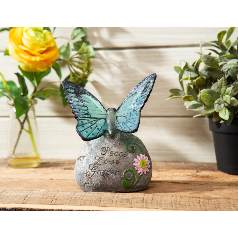 Pierre de jardin solaire Butterfly