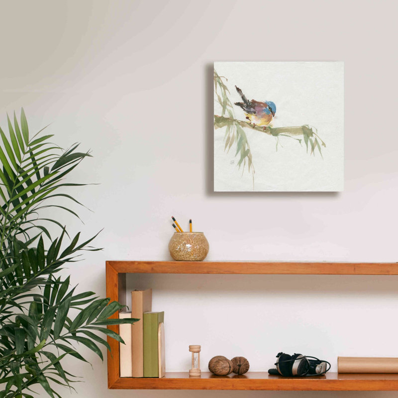 'Finch' by Chris Paschke, Canvas Wall Art, 12" W x 12" H