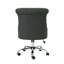 Chaise de bureau en tissu gris foncé - Base capitonnée de style simple et confortable