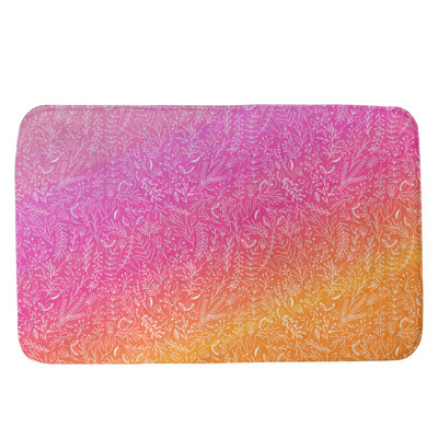 Tapis pour salle de bain floral ditsy Leffel