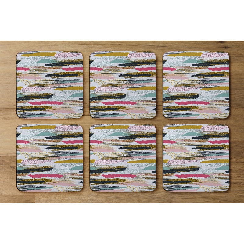 Square 6 Piece Coaster Set