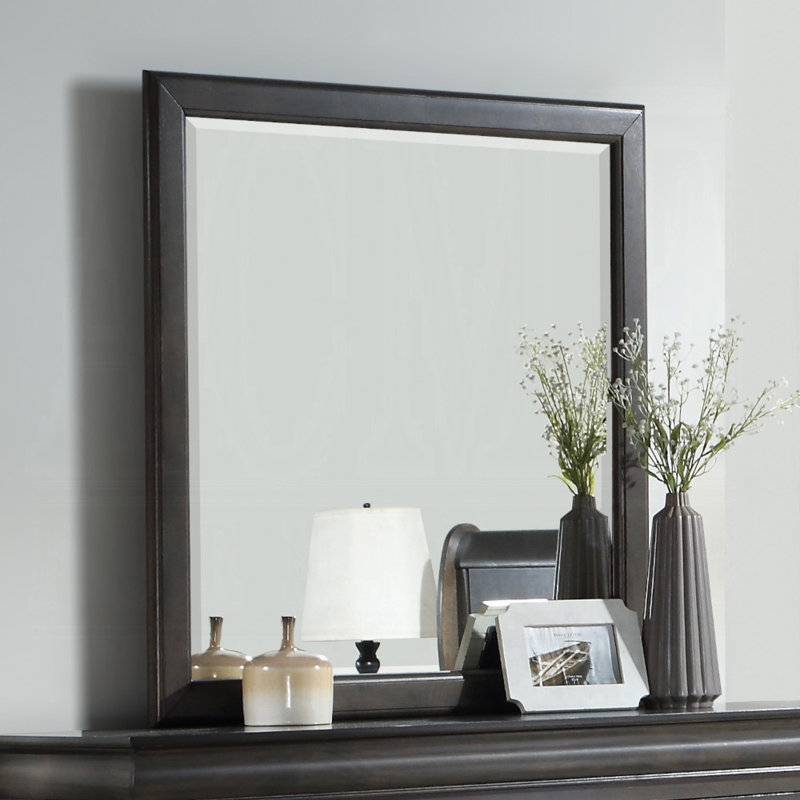 Miroir de commode Louis Philippe Iii, Gris foncé